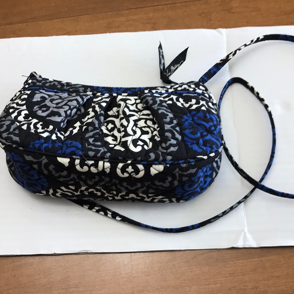 Vera Bradley Blue Black White Quilted Crossbody Bag